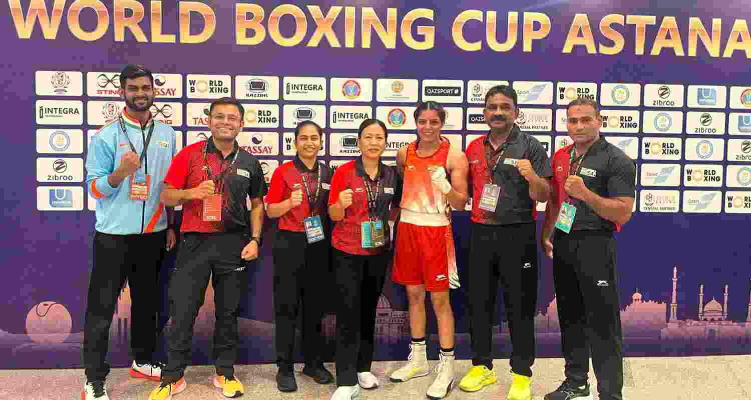 Sakshi storms to gold at World Boxing Cup in style.