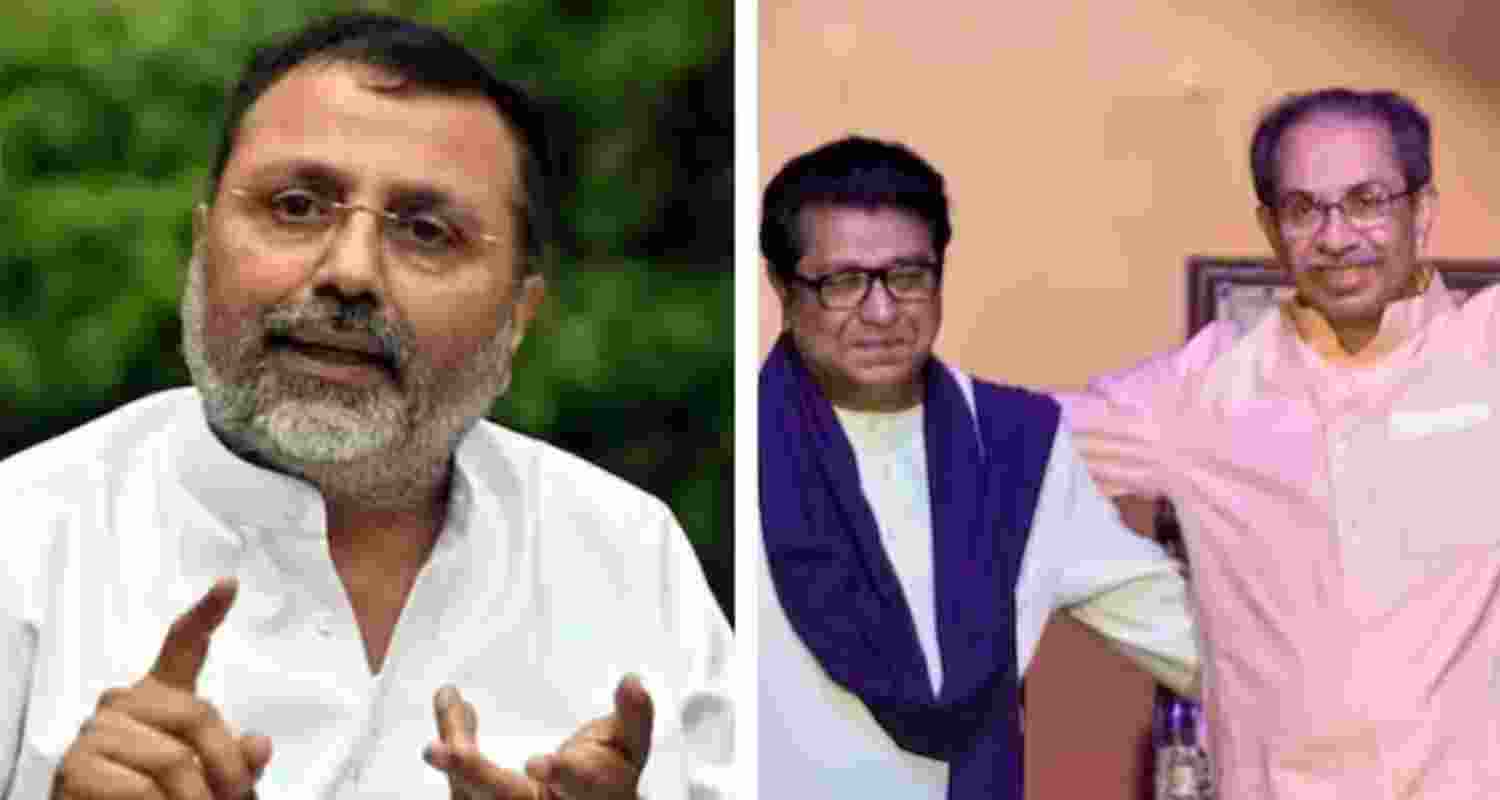 BJP MP Nishikant Dubey criticises Raj and Uddhav over hate attacks.