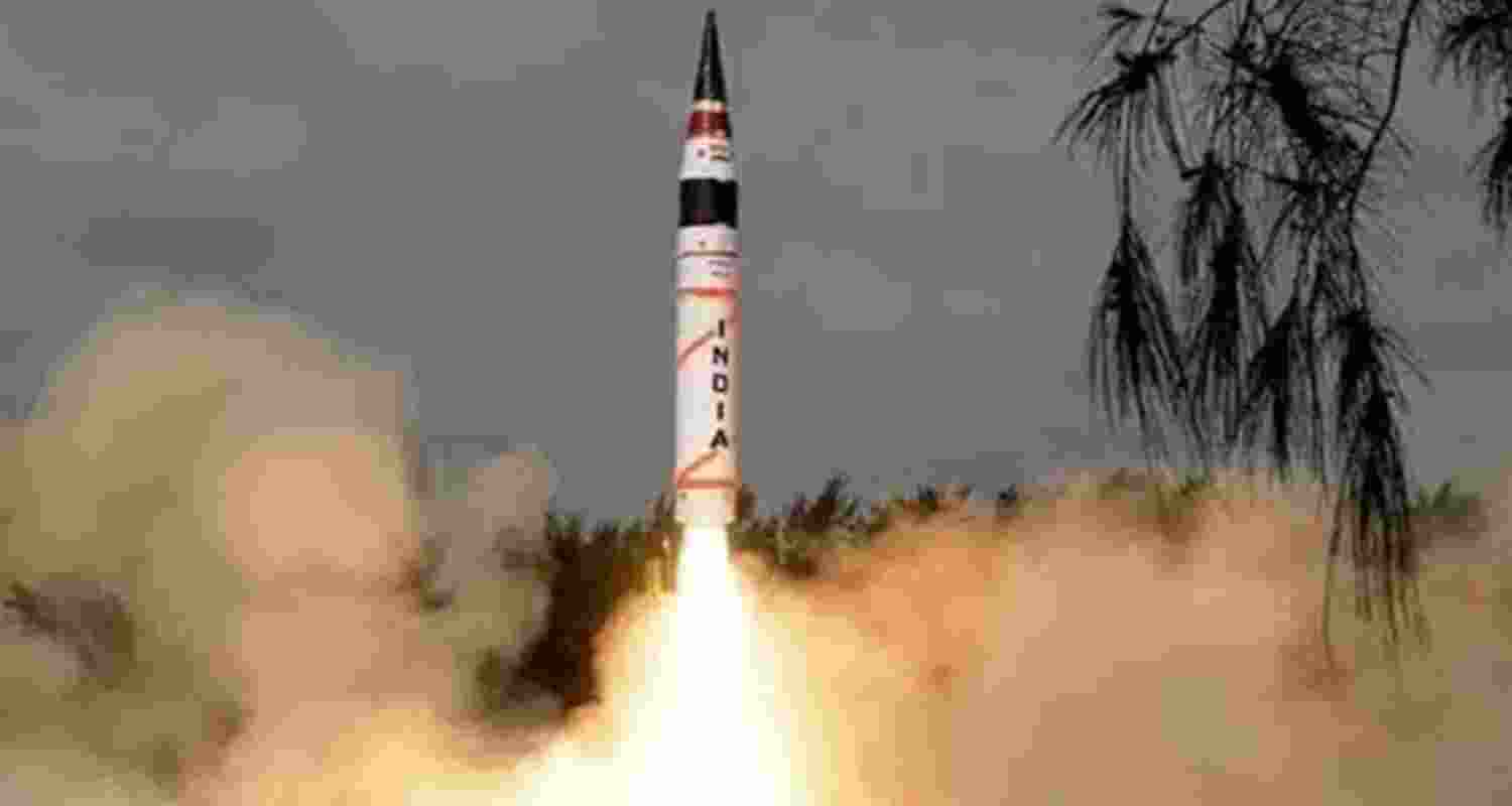 India conducts Agni 5 missile test under SFC command.
