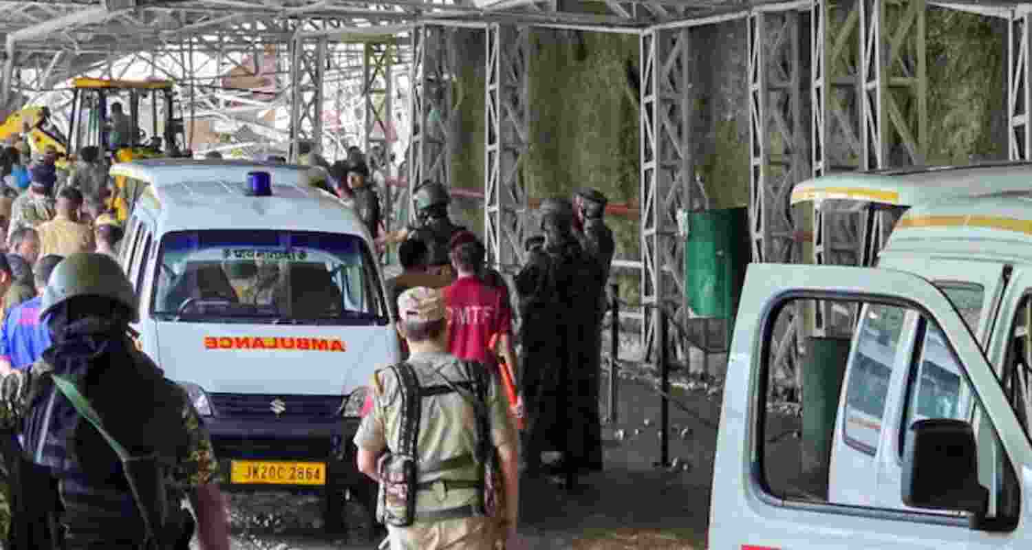 Landslide strikes Vaishno Devi route rescue ops underway.