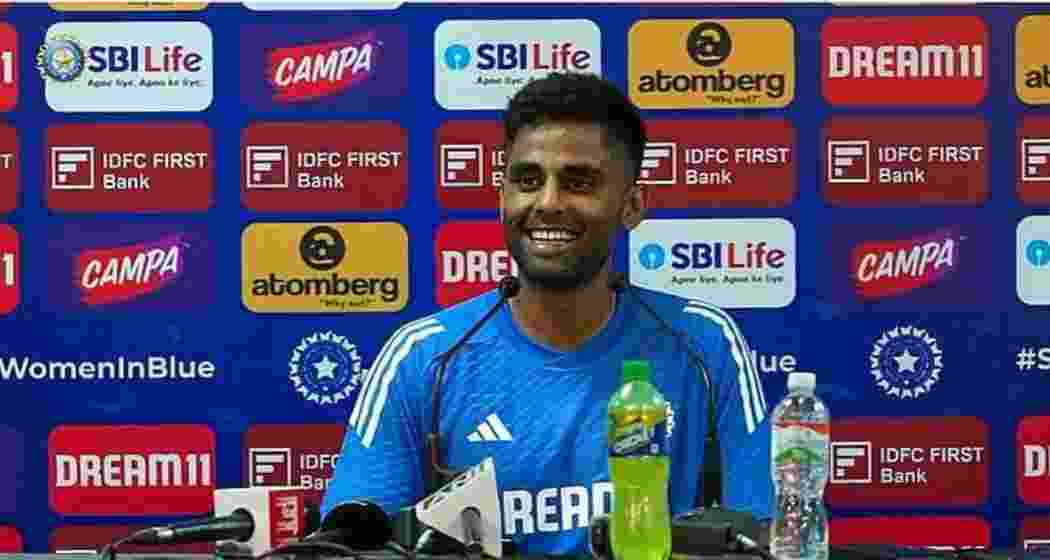 Indian Captain Suryakumar Yadav's press conference at Scindia Stadium before the T20 against Bangladesh. 