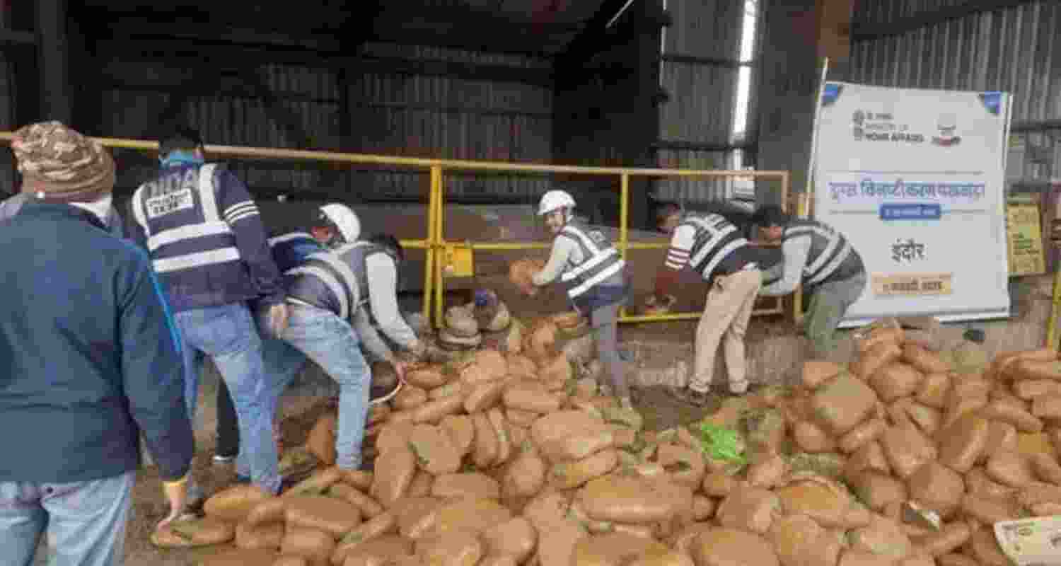 NCB Indore destroys 2400 kg of seized narcotics