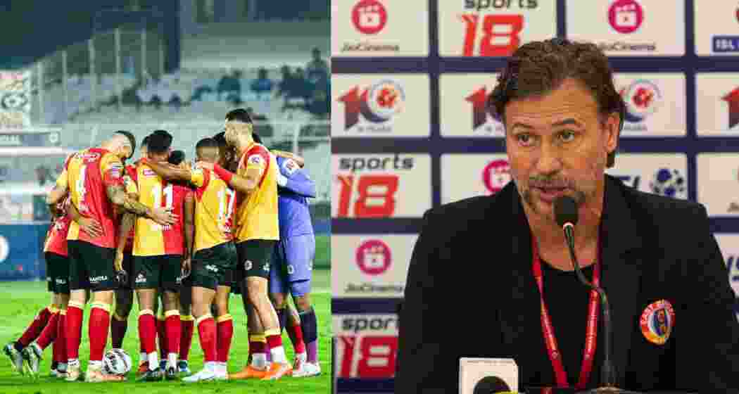 (L-R) East Bengal FC and Coach Carles Cuadrat. 