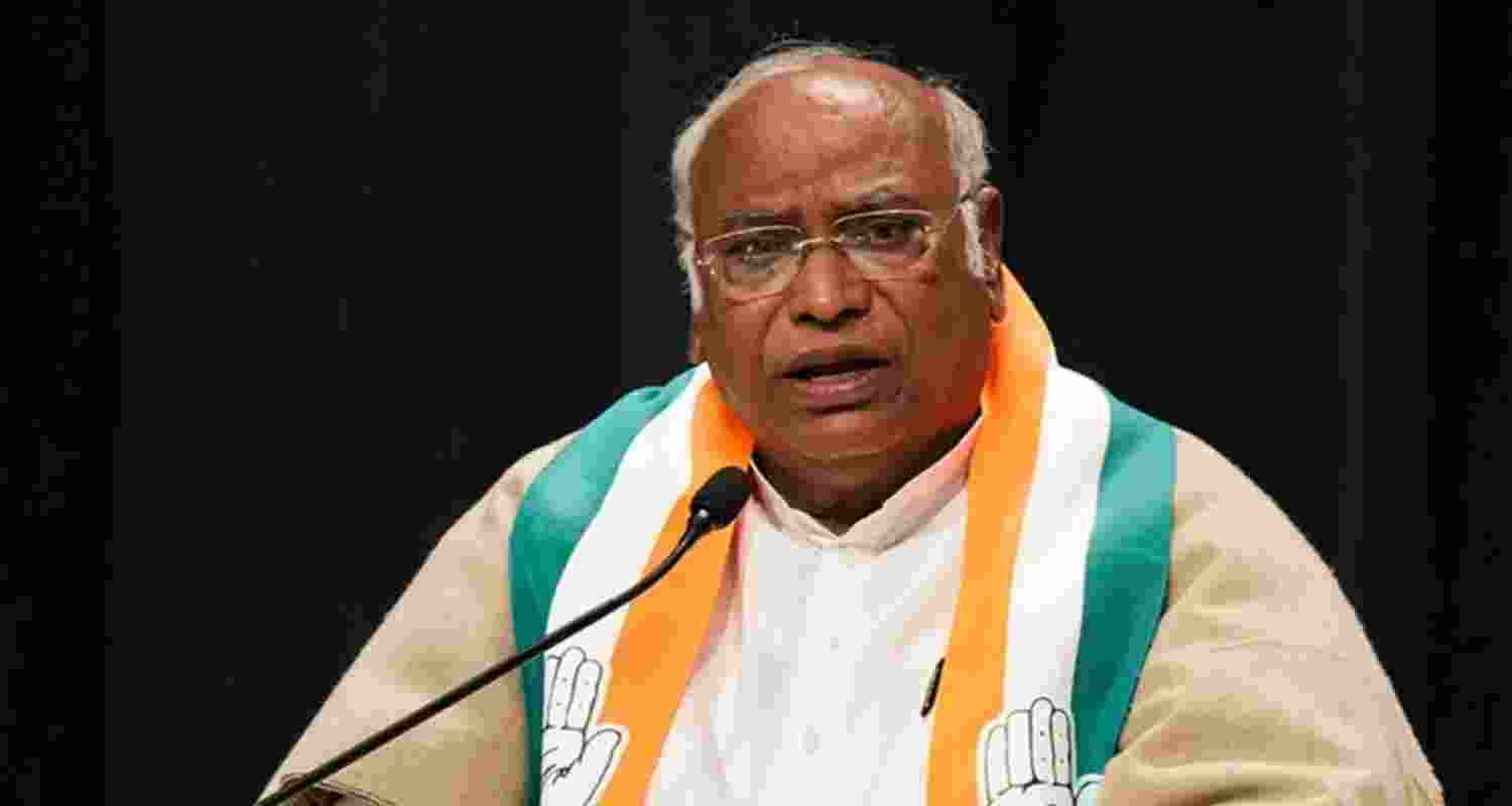Mallikarjun Kharge, President of the Indian National Congress.