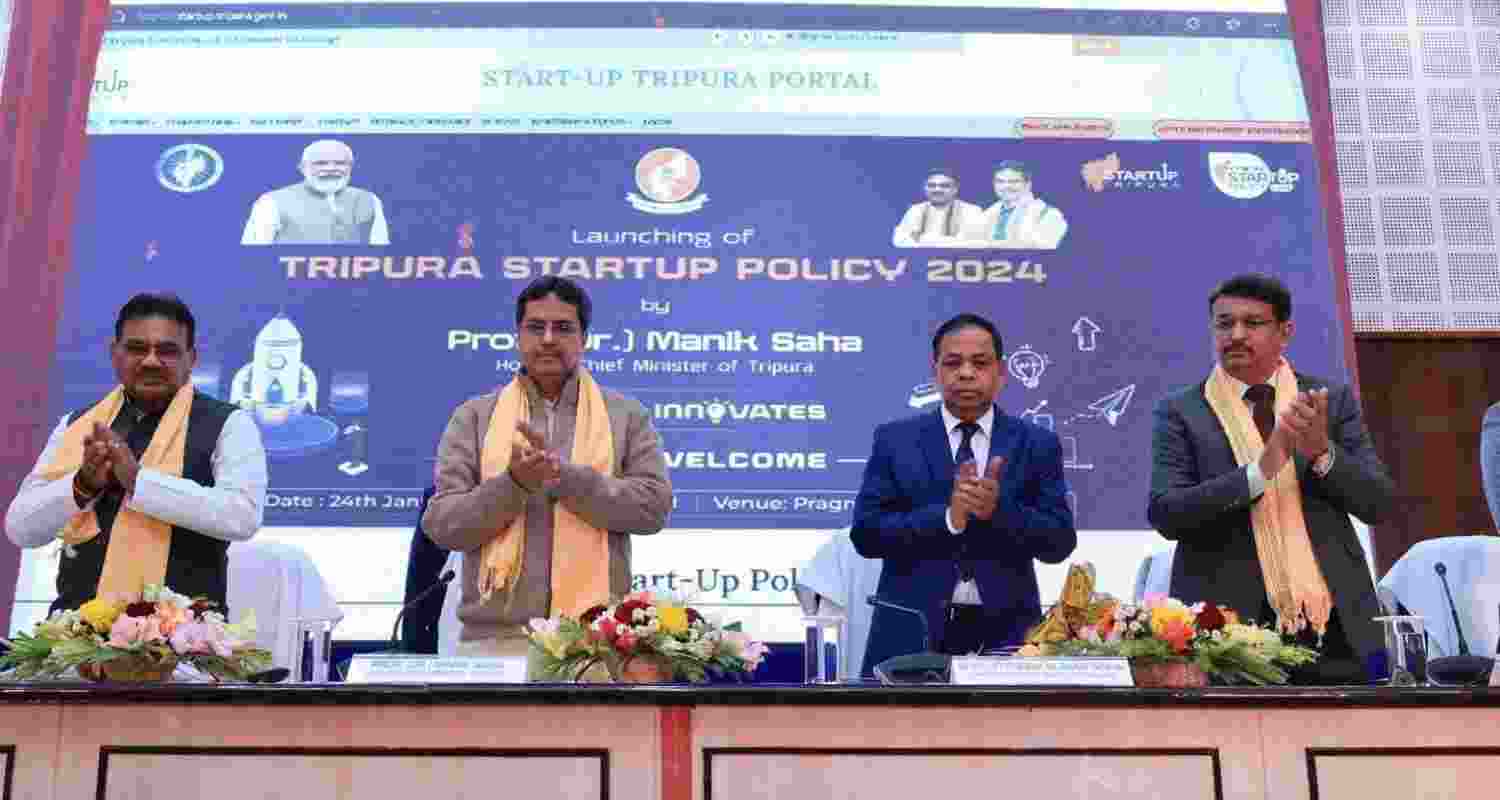 CM Manik Saha unveils Tripura startup policy