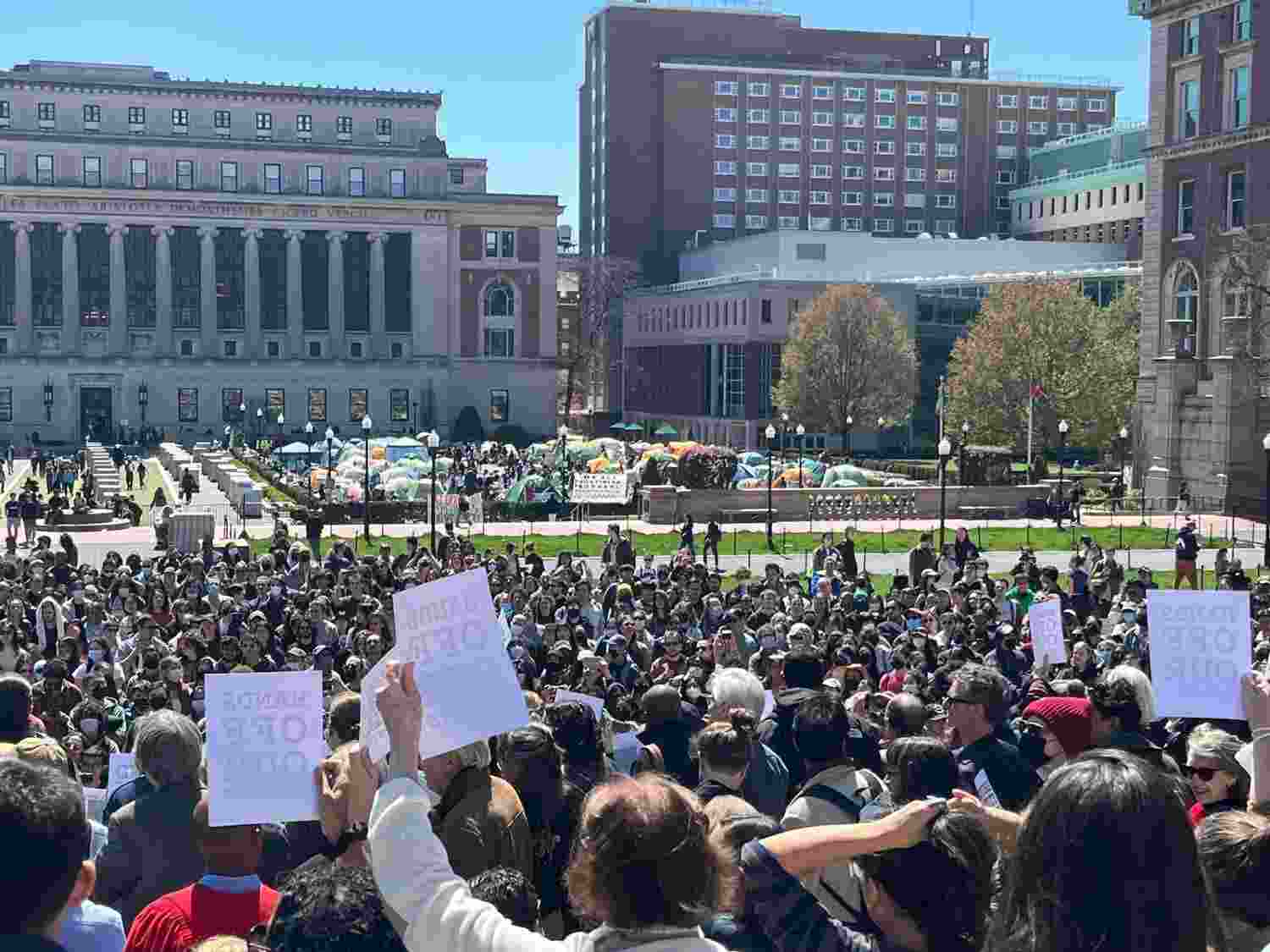 From Columbia to Harvard, students rally against Biden's Gaza policy