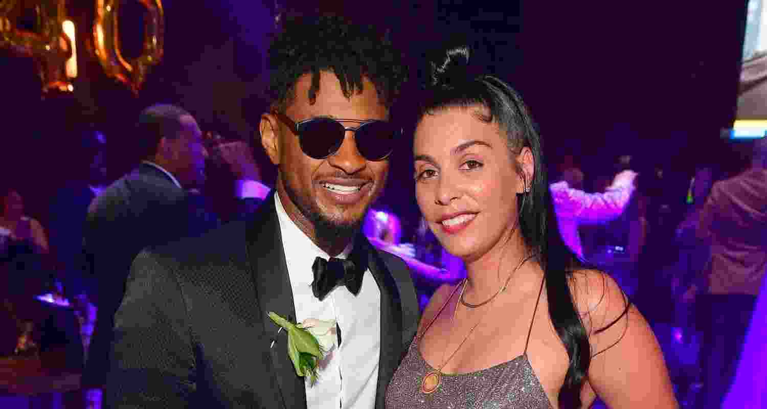 Singer Usher with Internet celebrity Jennifer Goicoechea got married in Las vegas, Nevada, USA
