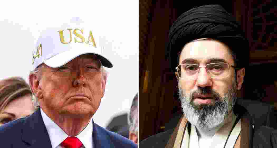 US President Donald Trump (L), Supreme Leader of Iran Mojtaba Khamenei (R). (File photo)