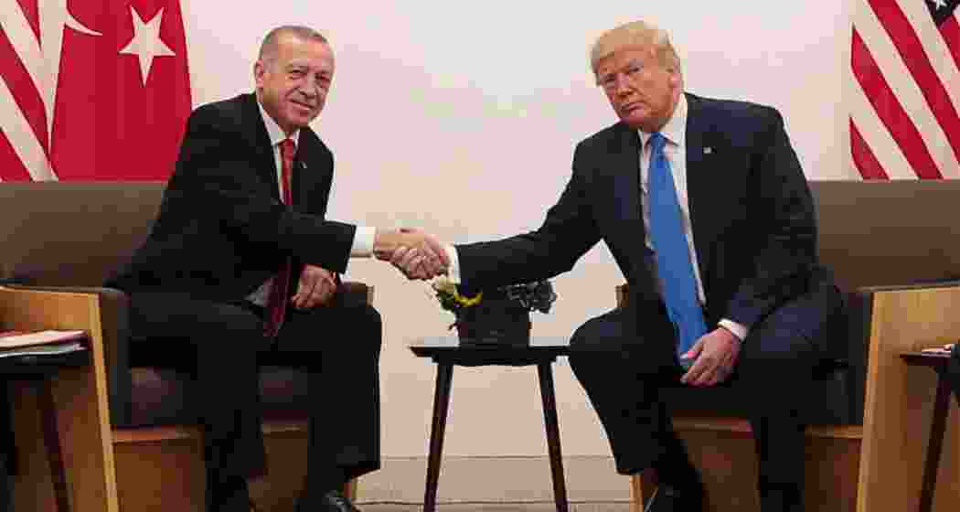 Turkish President Recep Tayyip Erdogan and U.S. President Donald Trump met in person during the European Political Community summit held in Tirana, Albania, on May 16, 2025. 