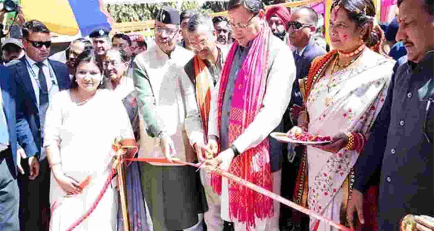 Uttarakhand CM Dhami attends Holi Milan Samaroh in Dehradun