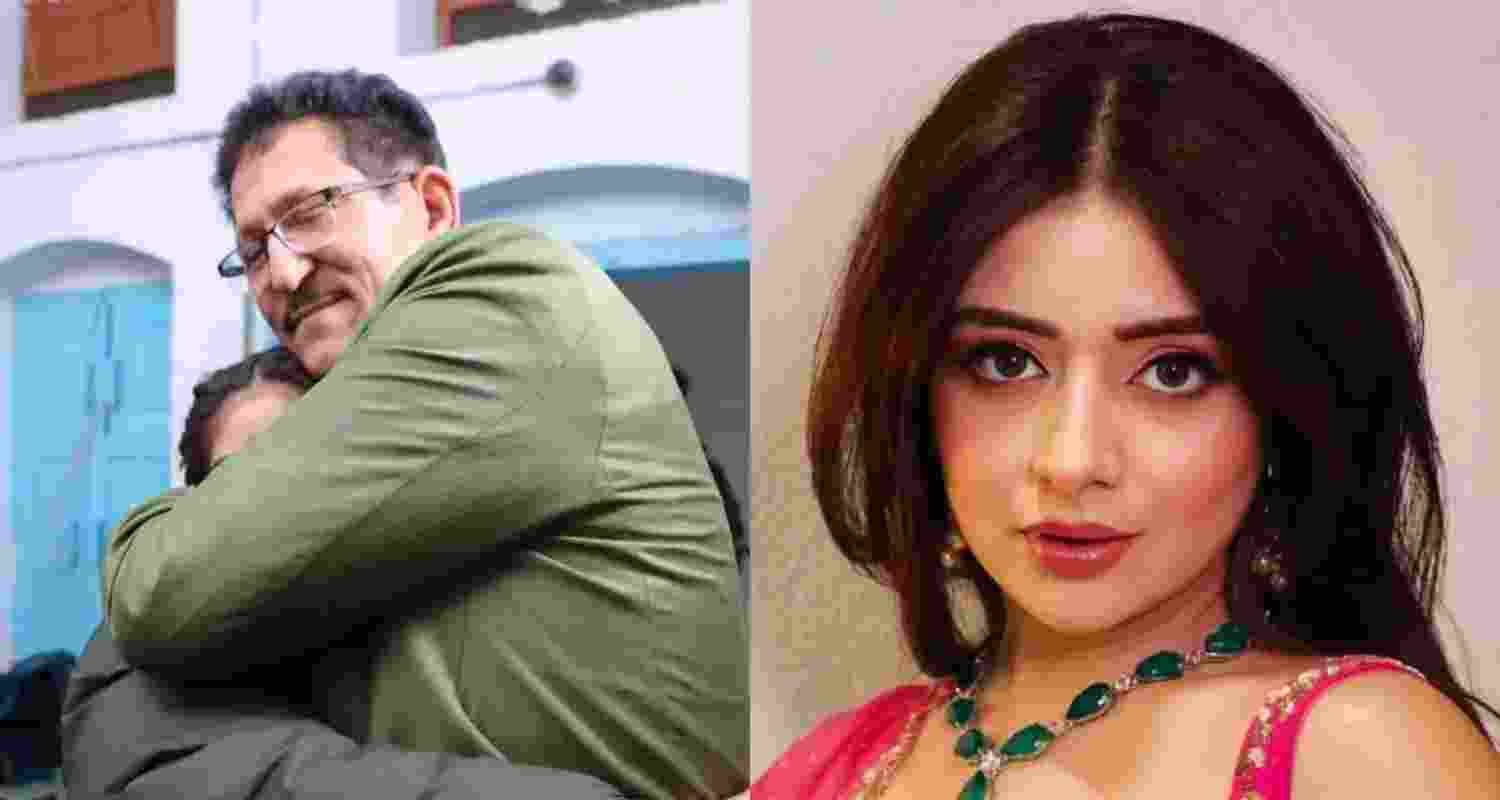 Dr Aniljeet Kamboj, father of Punjabi acress Tania (right).