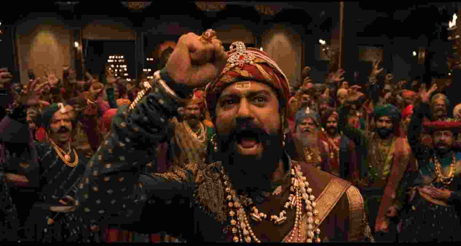 A still from Vicky Kaushal's much-awaited film 'Chhaava'. Image: X