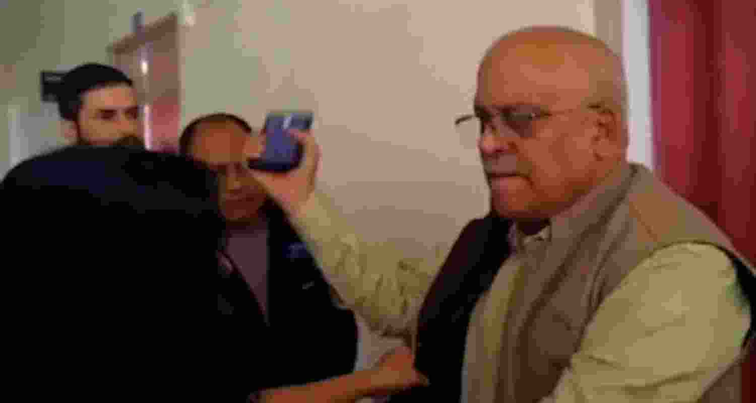 Video grab of the incident.