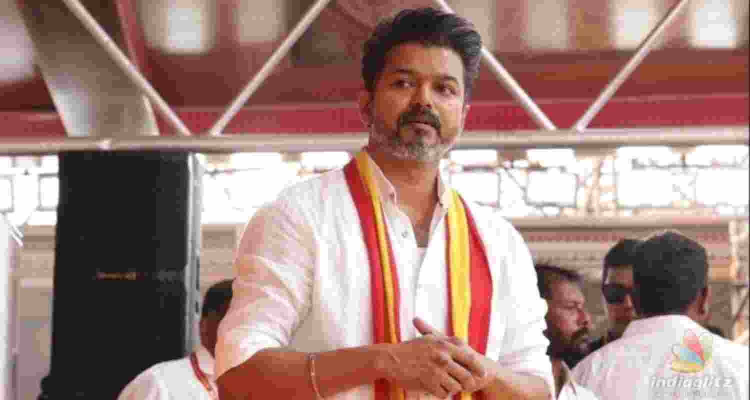 Tamilaga Vettri Kazhagam chief Vijay - file image.