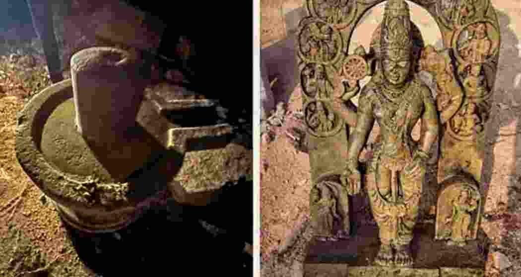 The temporary Mandir of Ram Lalla in Ayodhya after the demolition in 1992.