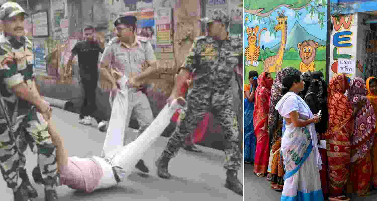 EVM glitches trigger unrest in Howrah, lathi-charge at booths in Bally 