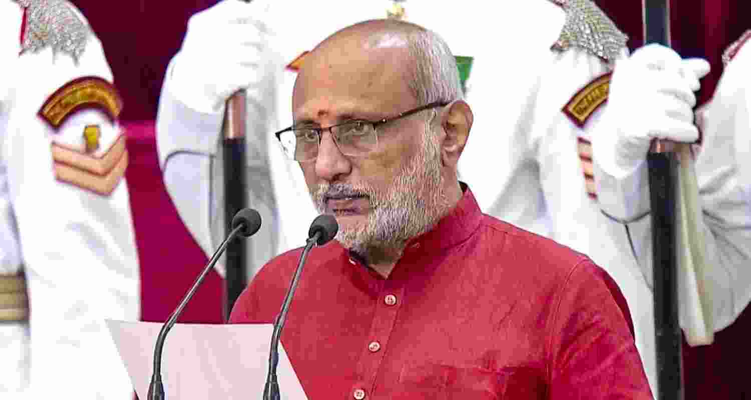 CP Radhakrishnan on Friday took oath as the 15th Vice President of India