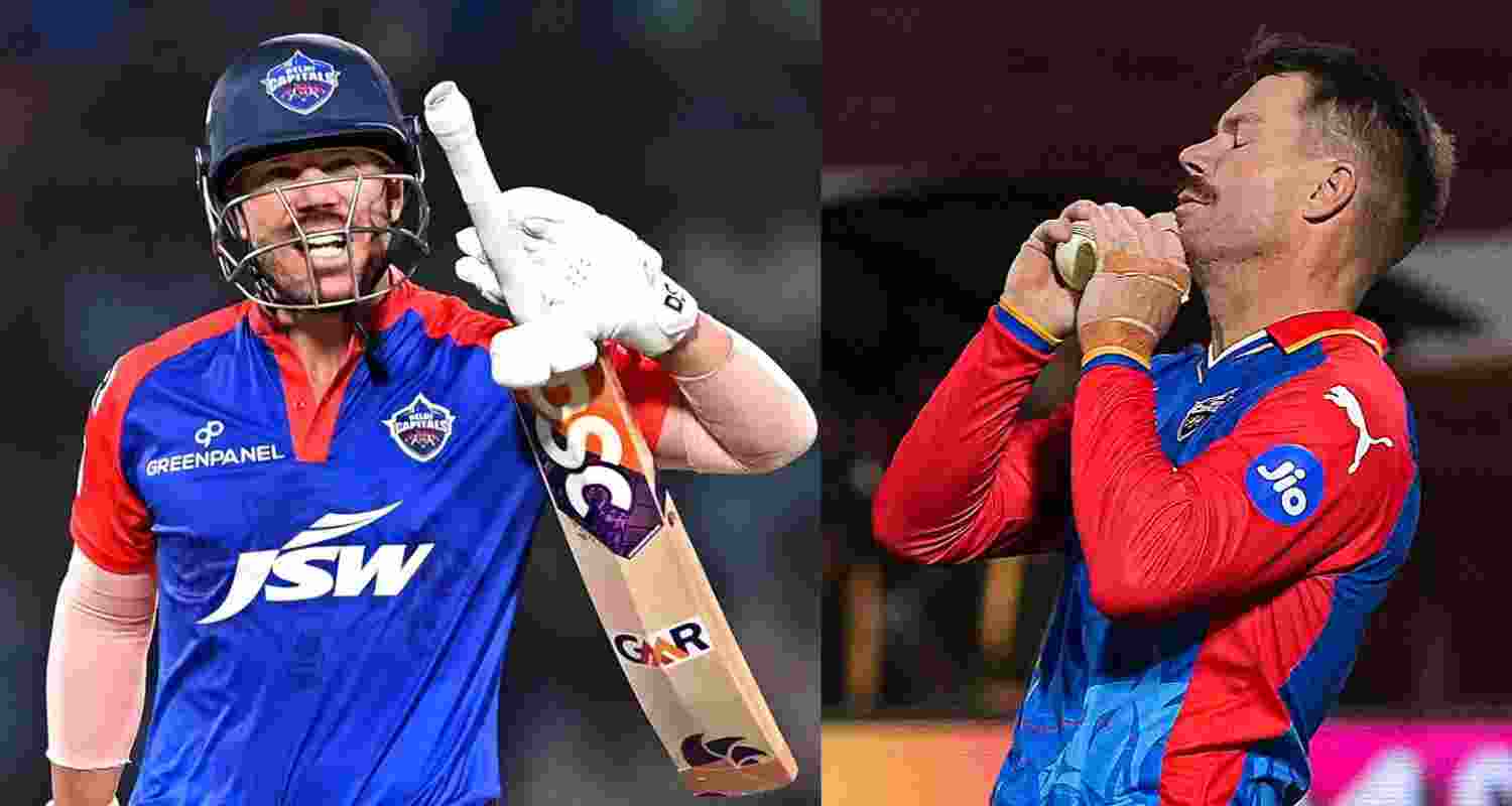 Delhi Capitals player David Warner. 