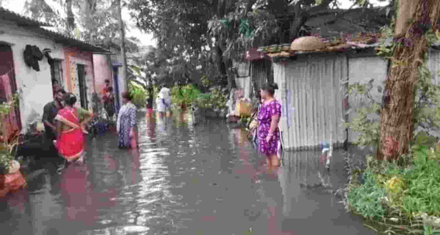 Monsoon rains have inundated several areas of West Bengal.
