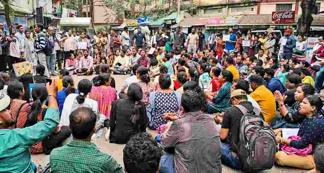 Jobless teachers from the 2016 SSC batch end their hunger strike in Salt Lake on Sunday after four days of protest, vowing to continue their fight for justice through peaceful means. (Representative image)