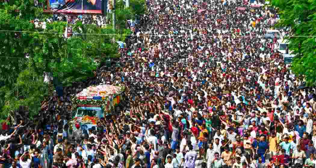 Zubeen’s mortal remains taken on final journey in Guwahati on Sunday.
