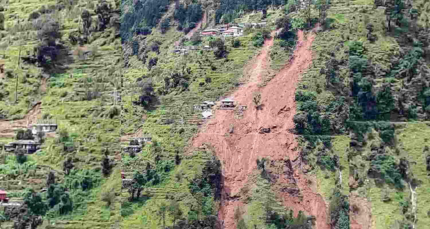 A woman lost her life and another is missing after a landslide buried two houses in Patarna village of Karad Panchayat, under Ani subdivision in Kullu, early Friday morning. A woman lost her life and another is missing after a landslide buried two houses in Patarna village of Karad Panchayat, under Ani subdivision in Kullu, early Friday morning.