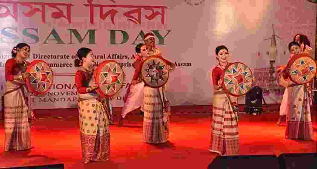 Women artists from Assam perform a traditional Bihu dance, a vibrant expression of the state’s agricultural and festive traditions, during the programme. Women artists from Assam perform a traditional Bihu dance, a vibrant expression of the state’s agricultural and festive traditions, during the programme.