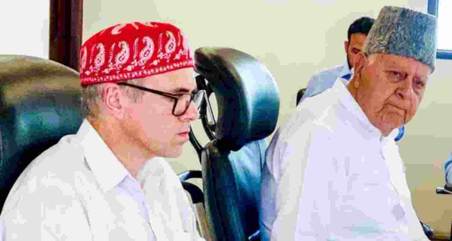 Chief Minister Omar Abdullah and NC supremo Farooq Abdullah. Chief Minister Omar Abdullah and NC supremo Farooq Abdullah.