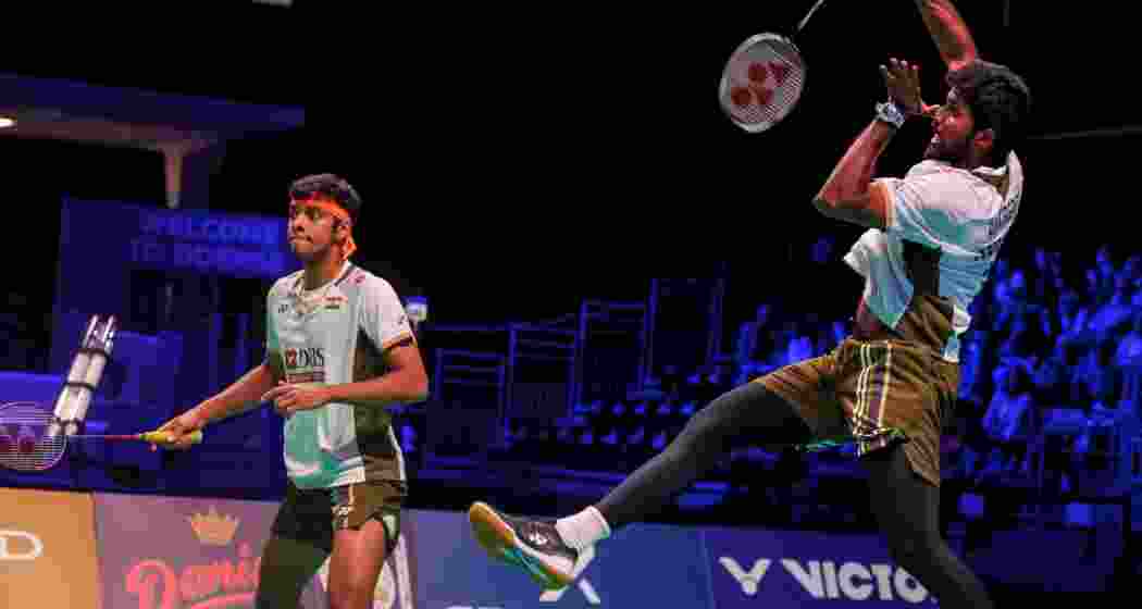 Satwiksairaj Rankireddy and Chirag Shetty in action during a recent tournament. Satwiksairaj Rankireddy and Chirag Shetty in action during a recent tournament.