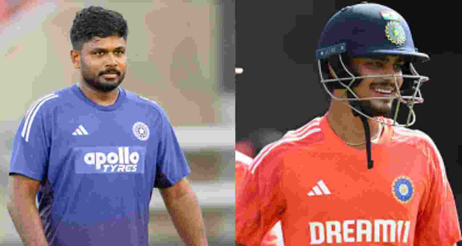 Sanju Samson and (right) Ishan Kishan. Sanju Samson and (right) Ishan Kishan.