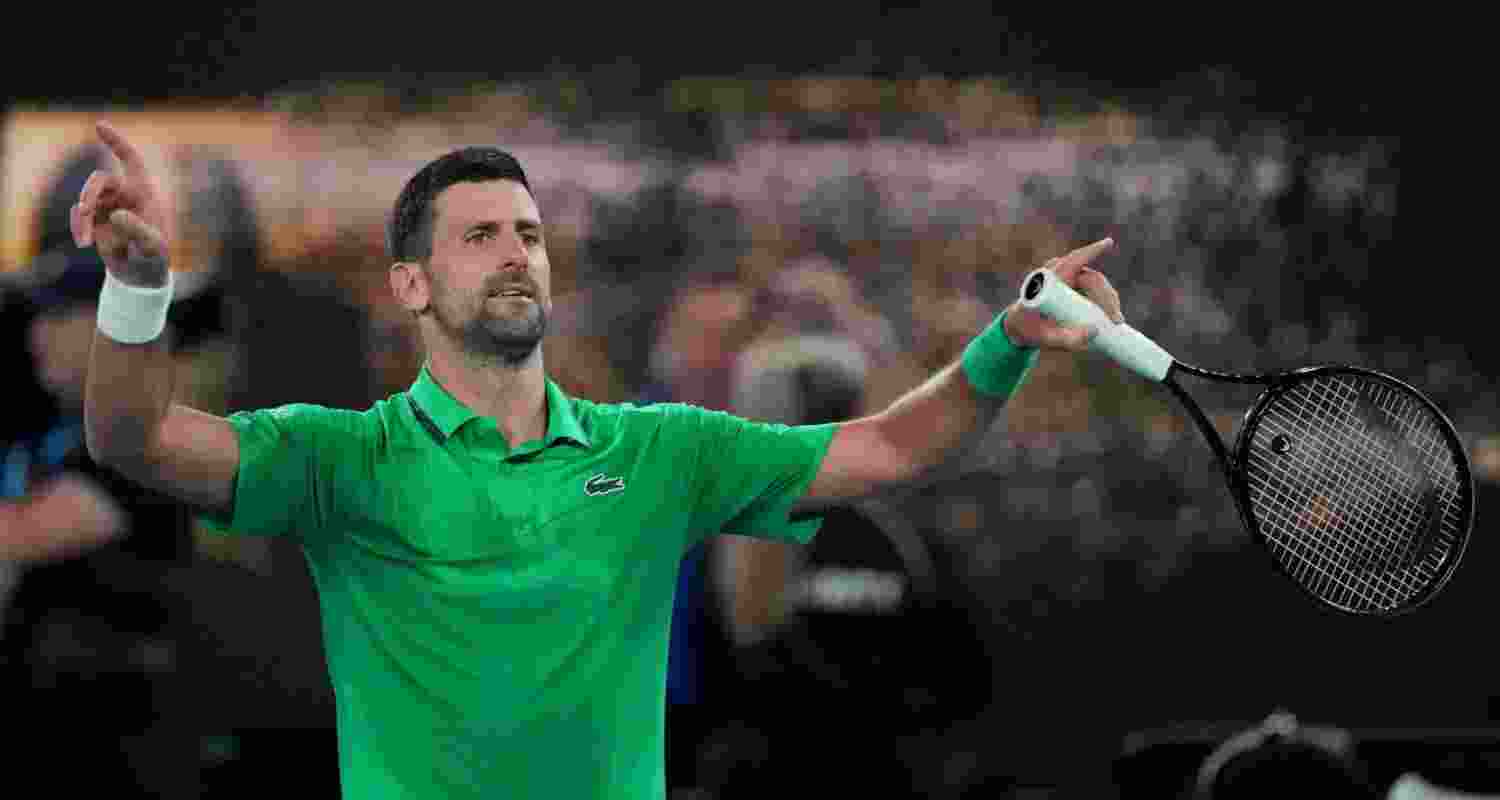 Novak Djokovic also equalled Roger Federer's career haul for the most-ever match wins at the Australian Open. Novak Djokovic also equalled Roger Federer's career haul for the most-ever match wins at the Australian Open.