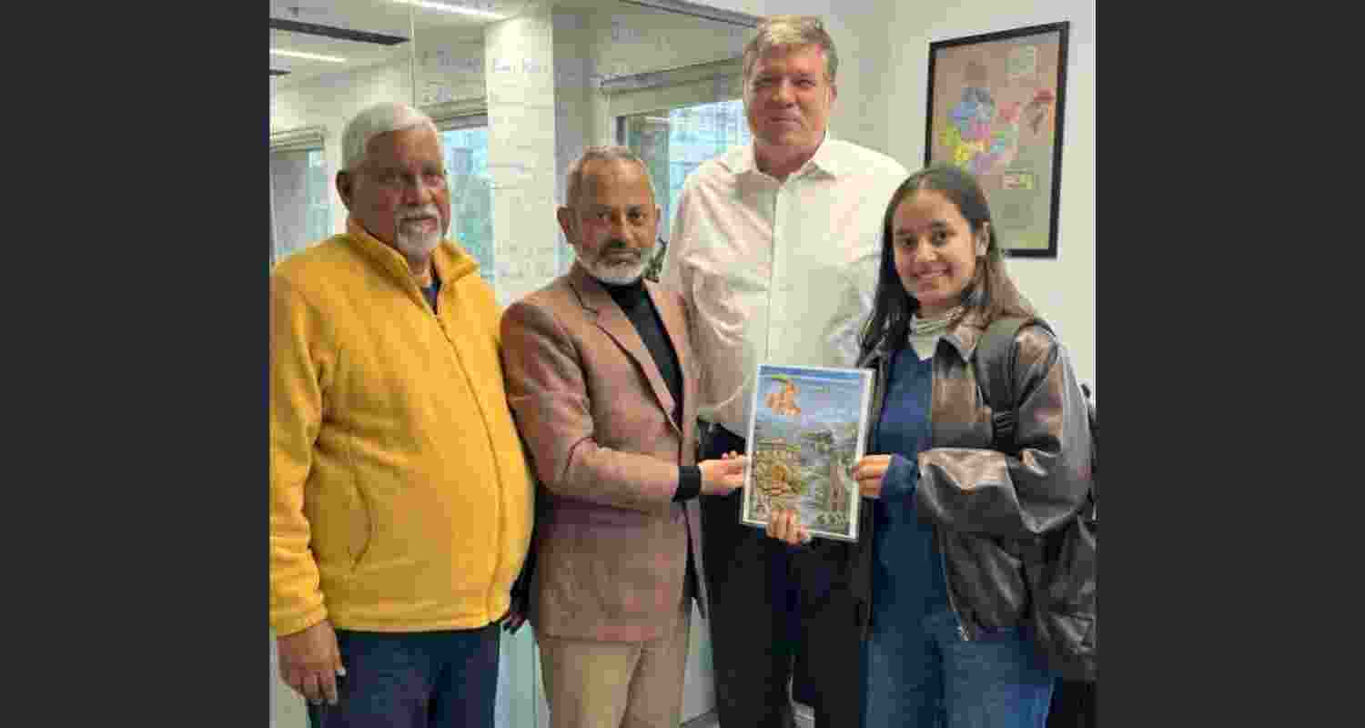 Dr Arya with UNESCO Programme Specialist. Dr Arya with UNESCO Programme Specialist.