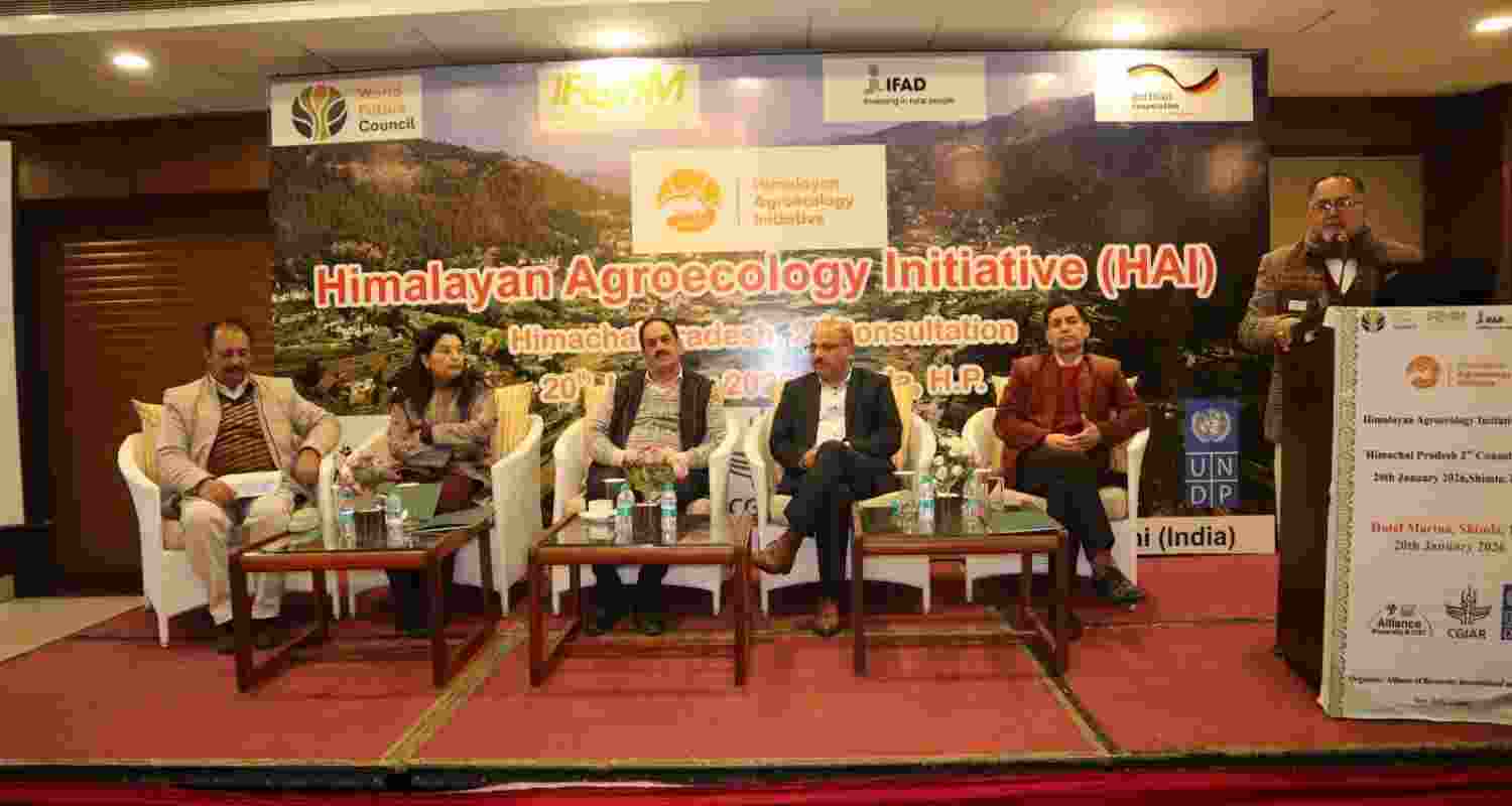 Experts during the Second Stakeholder Consultation on the Himalayan Agroecology Initiative (HAI) in Shimla on Tuesday. Experts during the Second Stakeholder Consultation on the Himalayan Agroecology Initiative (HAI) in Shimla on Tuesday.
