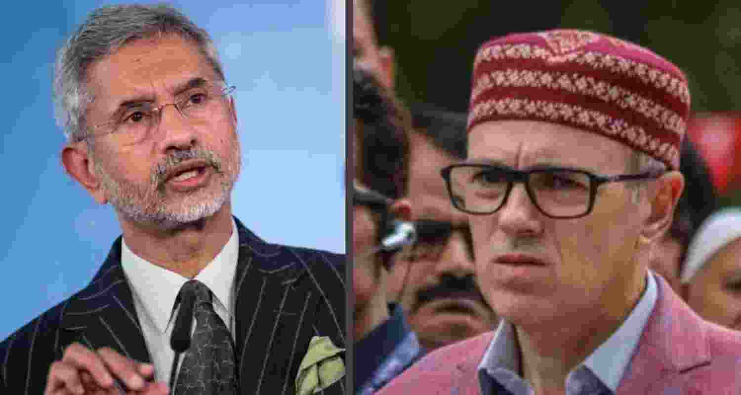 External Affairs Minister S Jaishankar and Jammu and Kashmir Chief Minister Omar Abdullah. External Affairs Minister S Jaishankar and Jammu and Kashmir Chief Minister Omar Abdullah.