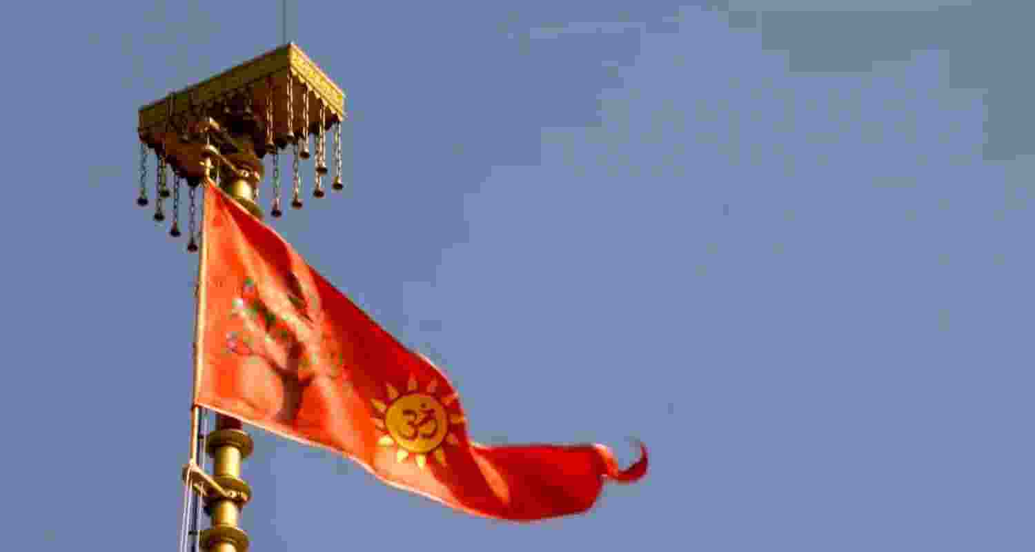 Ram Temple decked up on the eve of the flag-hoisting ceremony by Prime Minister Narendra Modi in Ayodhya, Uttar Pradesh. Ram Temple decked up on the eve of the flag-hoisting ceremony by Prime Minister Narendra Modi in Ayodhya, Uttar Pradesh.