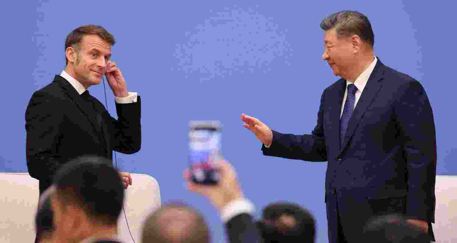 Macron and his wife, Brigitte, were set to arrive in the city of Chengdu in the southwestern Sichuan province, where they are likely to meet the Chinese president and his wife at the Great Hall of the People in Beijing Macron and his wife, Brigitte, were set to arrive in the city of Chengdu in the southwestern Sichuan province, where they are likely to meet the Chinese president and his wife at the Great Hall of the People in Beijing