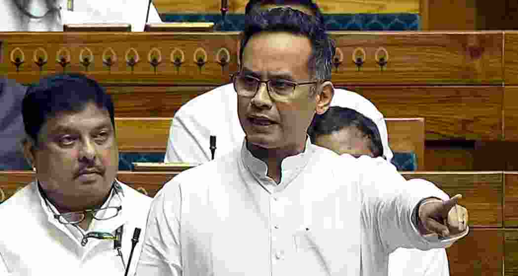 Congress MP Gaurav Gogoi addressing the Parliament. (File photo) Congress MP Gaurav Gogoi addressing the Parliament. (File photo)