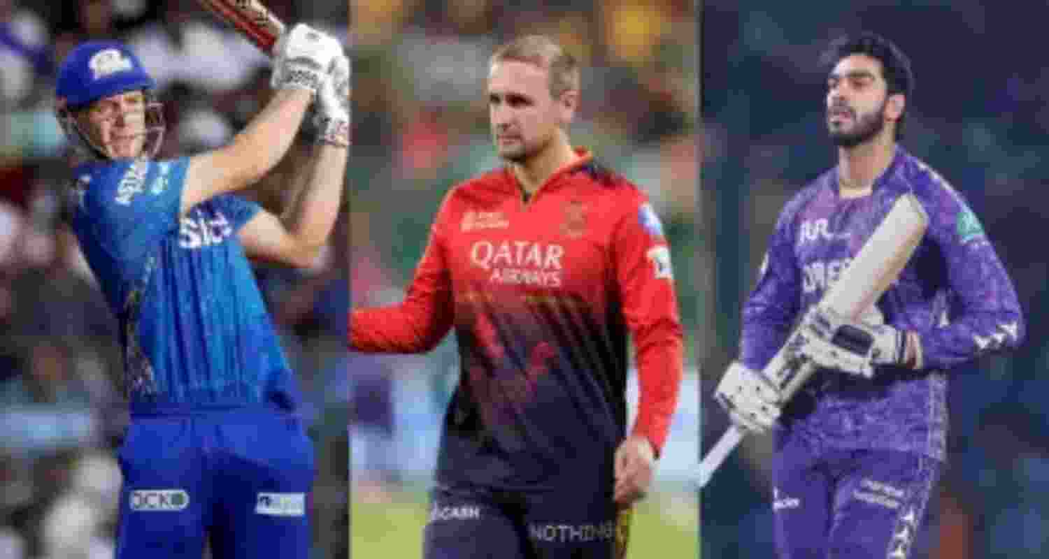 Cameron Green, Liam Livingstone and Venkatesh Iyer. Cameron Green, Liam Livingstone and Venkatesh Iyer.