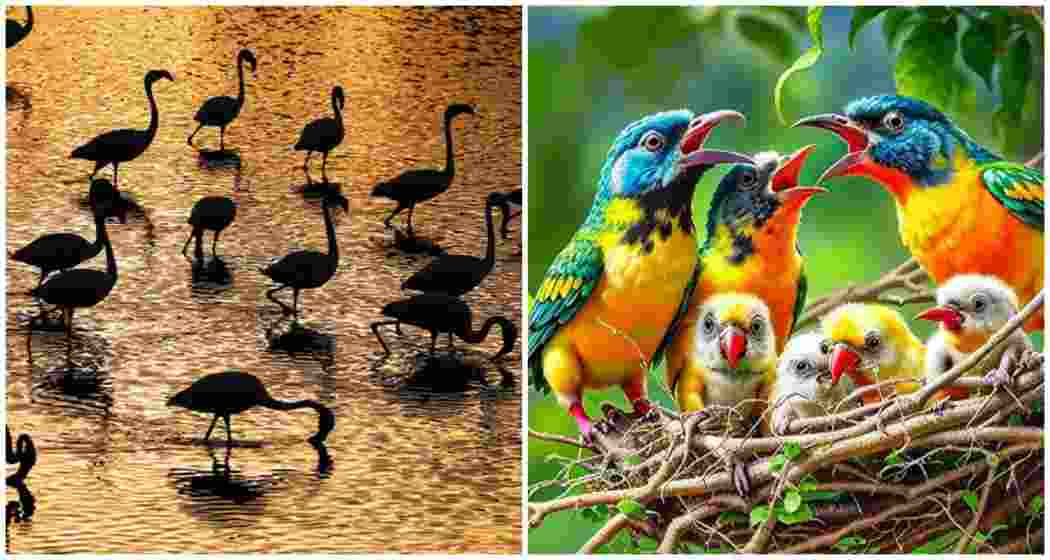 Nal Sarovar, Thol Lake, and Nada Bet, each home to over 50,000 local and migratory birds, stand as Gujarat's premier wetlands, attracting birdwatchers from across the globe. Nal Sarovar, Thol Lake, and Nada Bet, each home to over 50,000 local and migratory birds, stand as Gujarat's premier wetlands, attracting birdwatchers from across the globe.