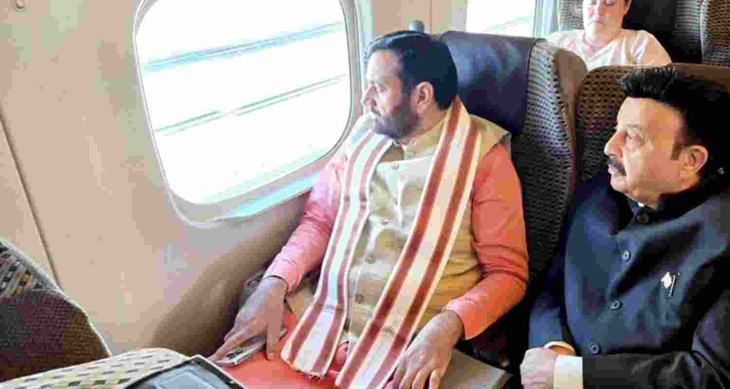 Haryana Chief Minister Nayab Saini takes a bullet train ride from Tokyo to Osaka during his visit to Japan. Haryana Chief Minister Nayab Saini takes a bullet train ride from Tokyo to Osaka during his visit to Japan.