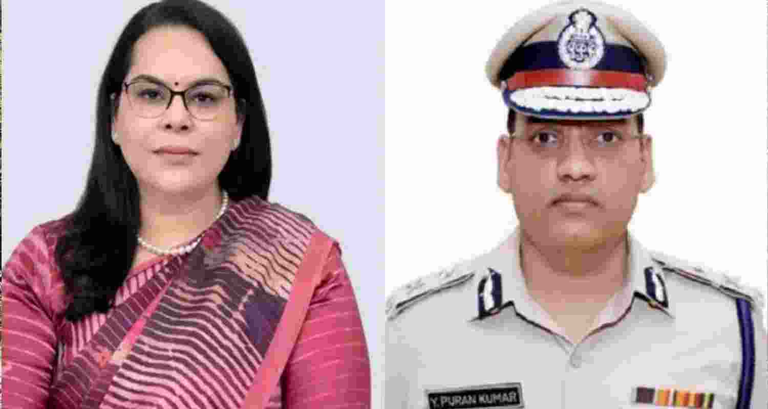 Haryana-cadre IAS officer Amneet P Kumar, the wife of late IPS officer Y Puran Kumar. Haryana-cadre IAS officer Amneet P Kumar, the wife of late IPS officer Y Puran Kumar.