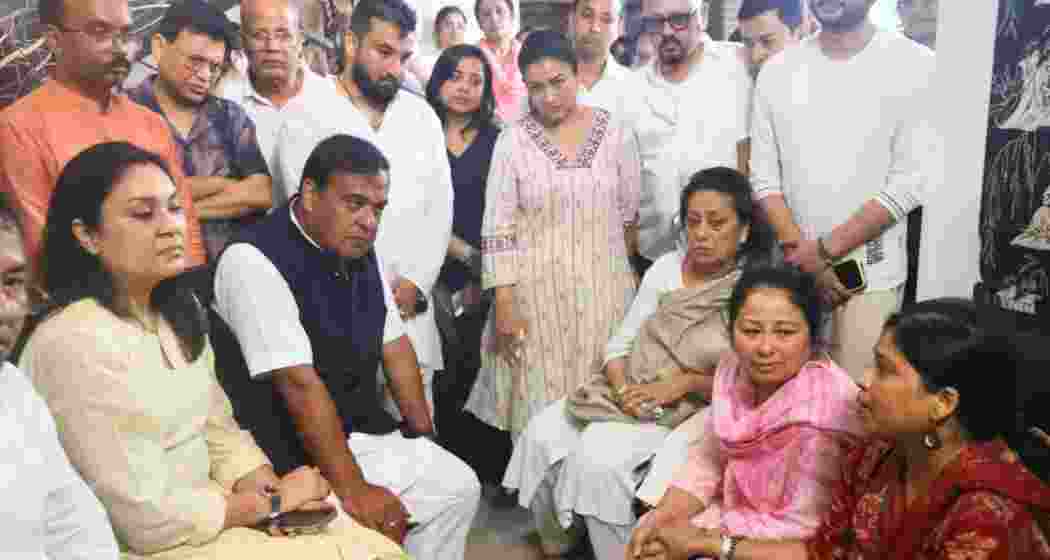 Assam CM Himanta Biswa Sarma, with his wife Riniki Bhuyan Sharma, at Zubeen Garg’s residence in Kahilipara, Guwahati, interacting with the late singer’s wife Garima Saikia Garg. Assam CM Himanta Biswa Sarma, with his wife Riniki Bhuyan Sharma, at Zubeen Garg’s residence in Kahilipara, Guwahati, interacting with the late singer’s wife Garima Saikia Garg.
