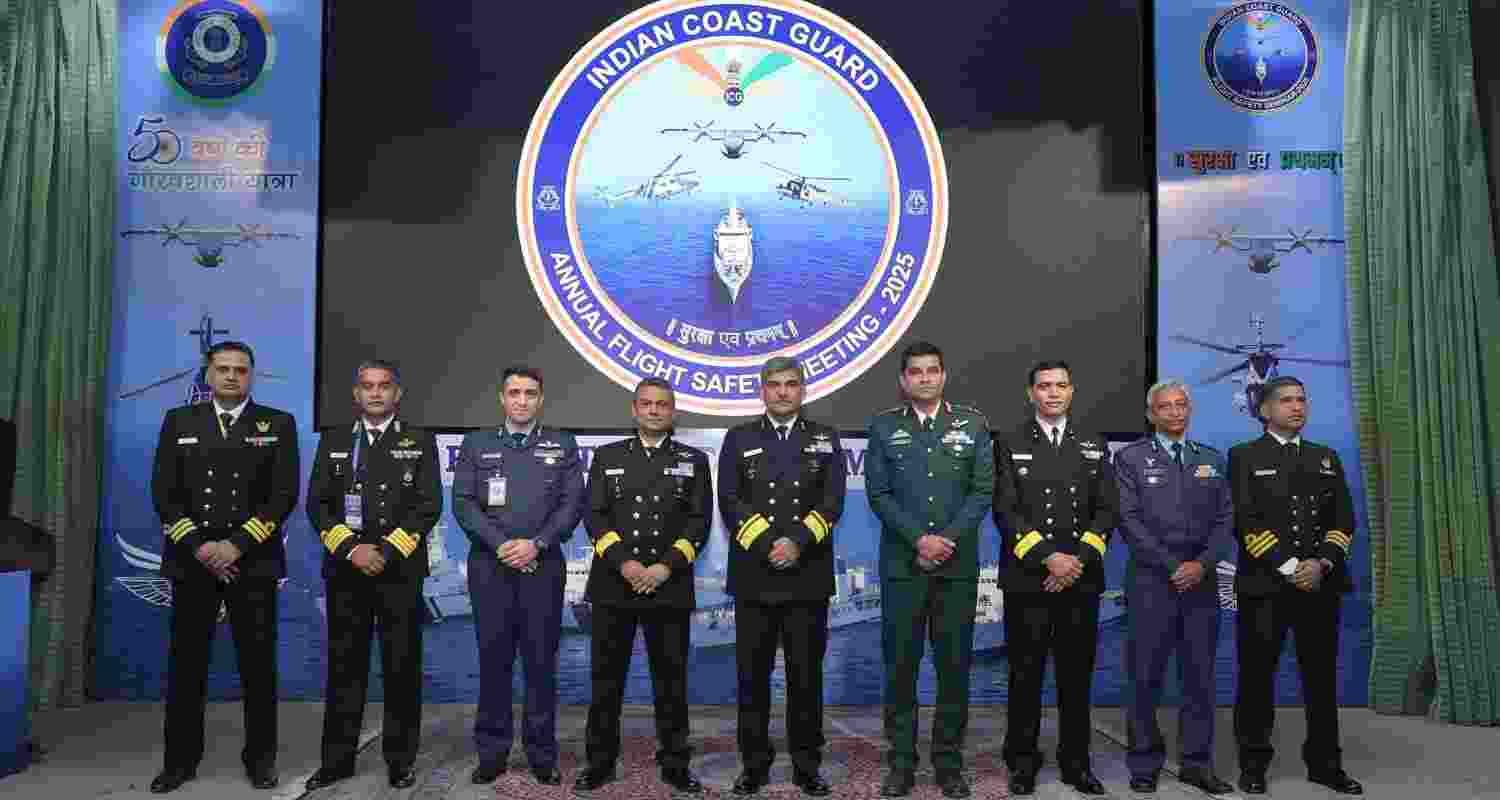 Indian Coast Guard held its first Flight Safety Seminar and Annual Meeting. Indian Coast Guard held its first Flight Safety Seminar and Annual Meeting.