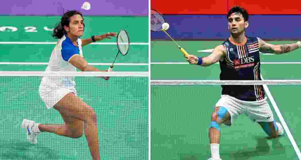 Indian shuttlers PV Sindhu and Lakshya Sen in action. (File photo) Indian shuttlers PV Sindhu and Lakshya Sen in action. (File photo)