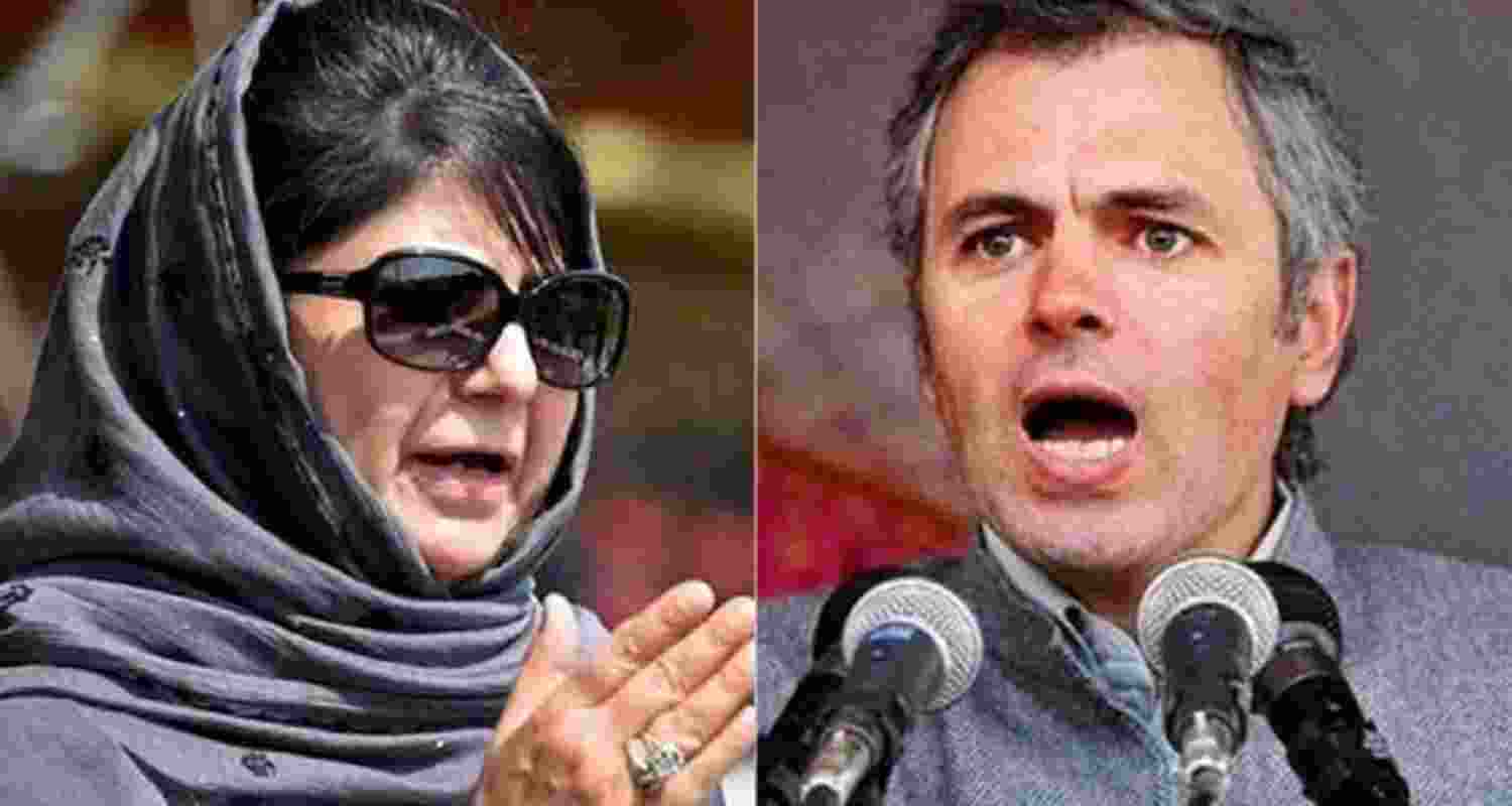 Jammu and Kashmir Chief Minister Omar Abdullah and PDP chief Mehbooba Mufti. Jammu and Kashmir Chief Minister Omar Abdullah and PDP chief Mehbooba Mufti.