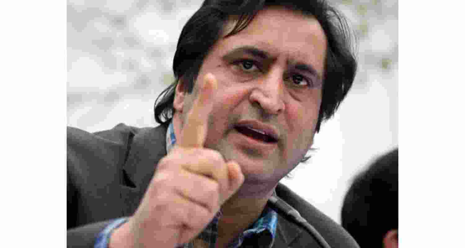 Jammu and Kashmir’s People’s Conference leader Sajad Gani Lone. Jammu and Kashmir’s People’s Conference leader Sajad Gani Lone.