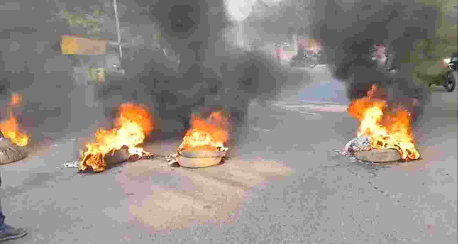 Protesters blocked major highways and key intersections in several districts, burning tyres and raising slogans to press their demands. Protesters blocked major highways and key intersections in several districts, burning tyres and raising slogans to press their demands.