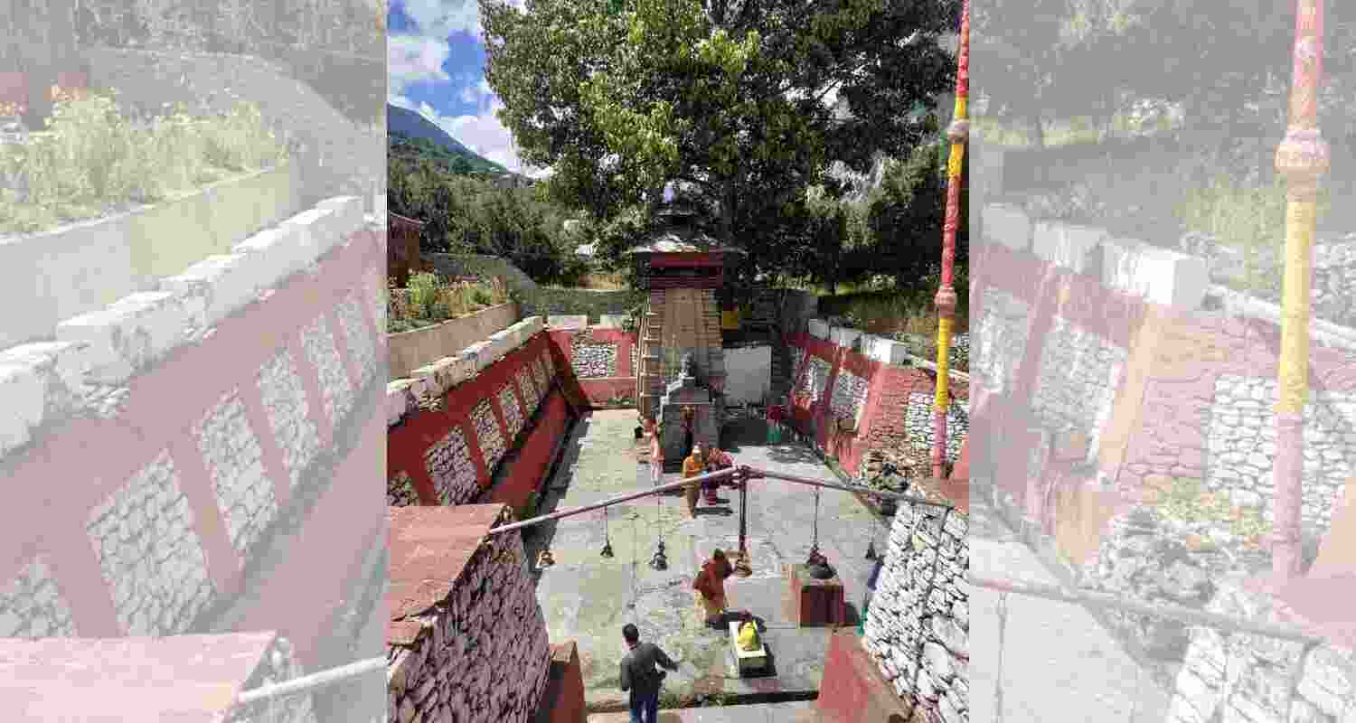 Kalp Kedar Shiva temple buried under debris in Uttarakhand. Kalp Kedar Shiva temple buried under debris in Uttarakhand.
