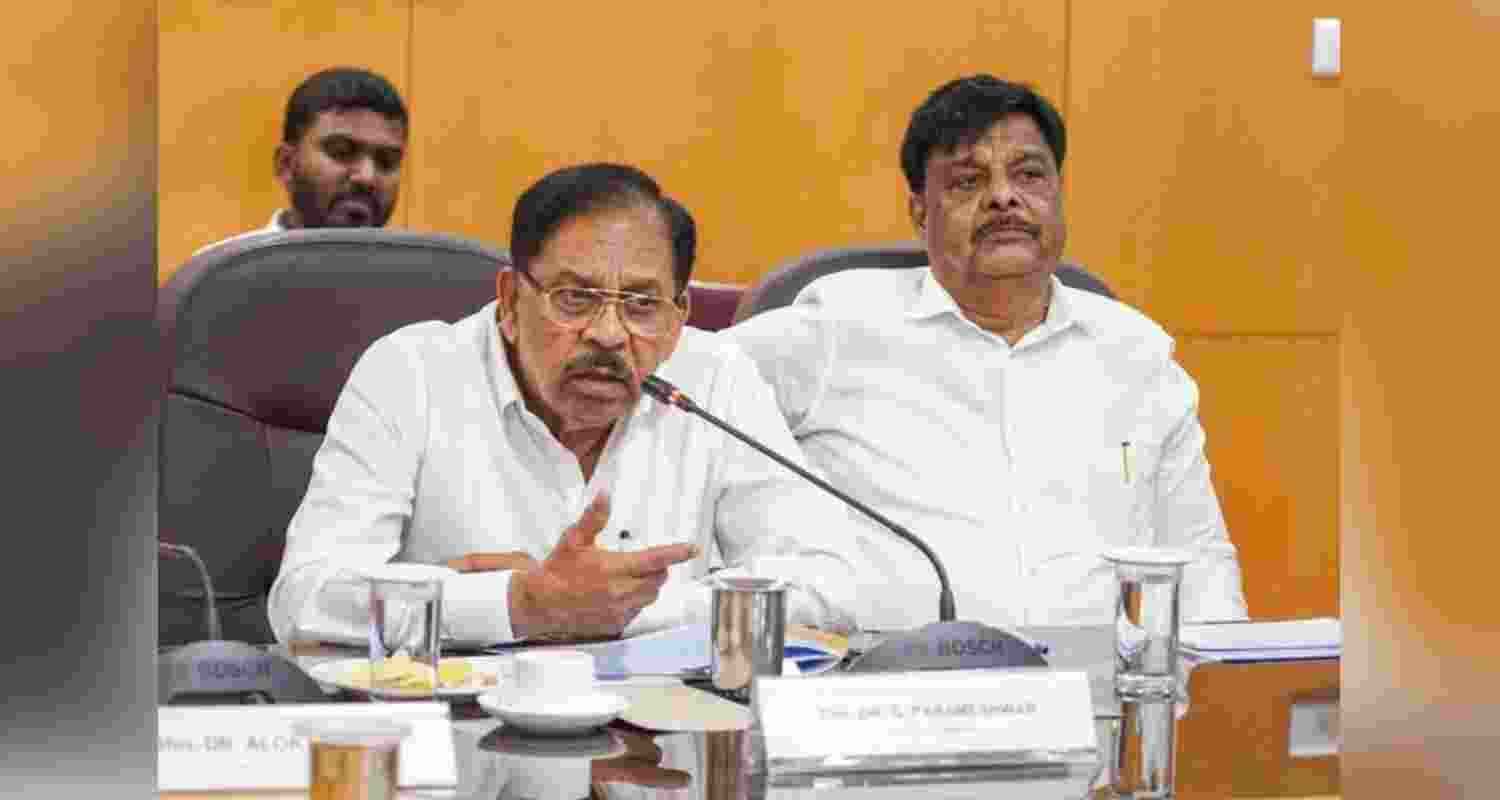 Karnataka Home Minister G Parameshwara - file image. Karnataka Home Minister G Parameshwara - file image.