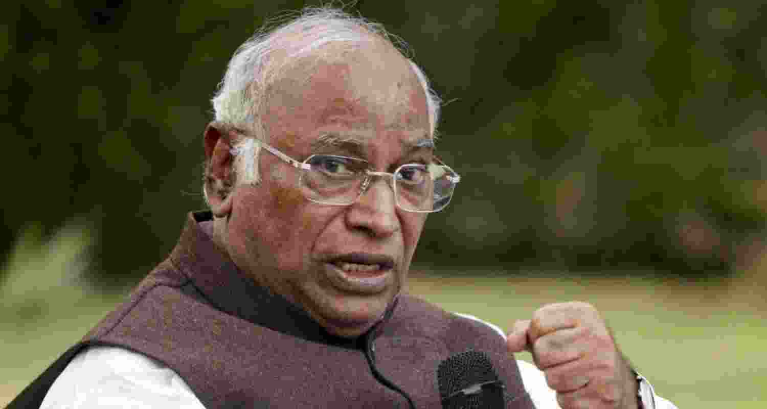Congress president Mallikarjun Kharge. Congress president Mallikarjun Kharge.